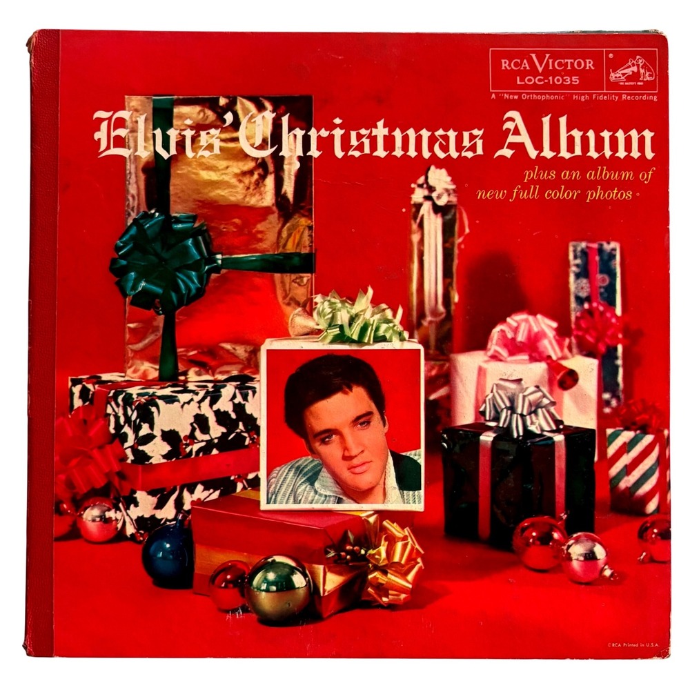 Elvis Presley Elvis' Christmas Album 1957 Rockaway 1st Pressing RCA LOC-1035
